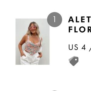 Aleta floral princess Polly top